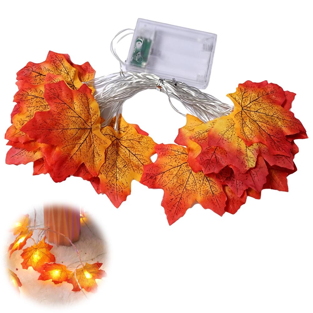 Led Fairy String Lights - Girlanda świetlna z liści klonu LED