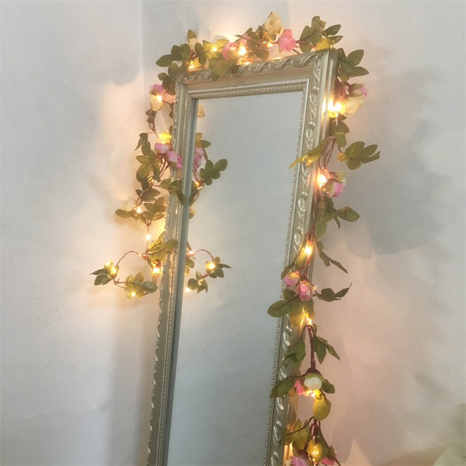 Led Fairy String Lights - DACHAN HANDMADE 2.2M 25 LED Różowe