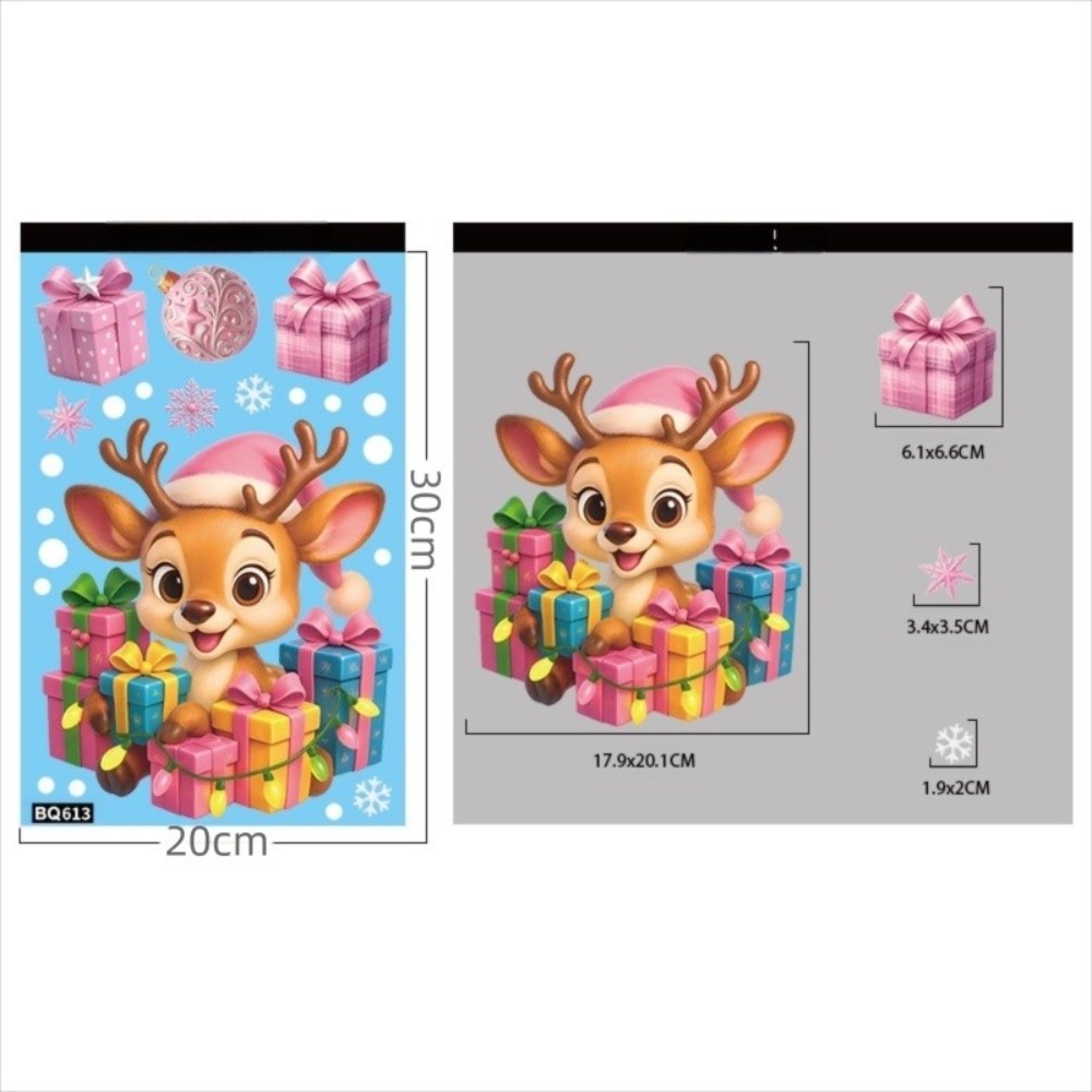 Snowflake Window Decal - Naklejki na okno z PVC z