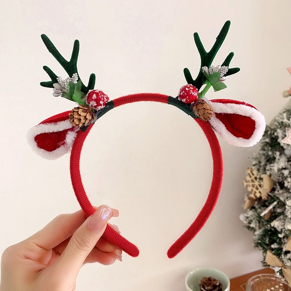 Reindeer Antlers Headband - Ozdoba świąteczna Opaska świąteczna Opaska z