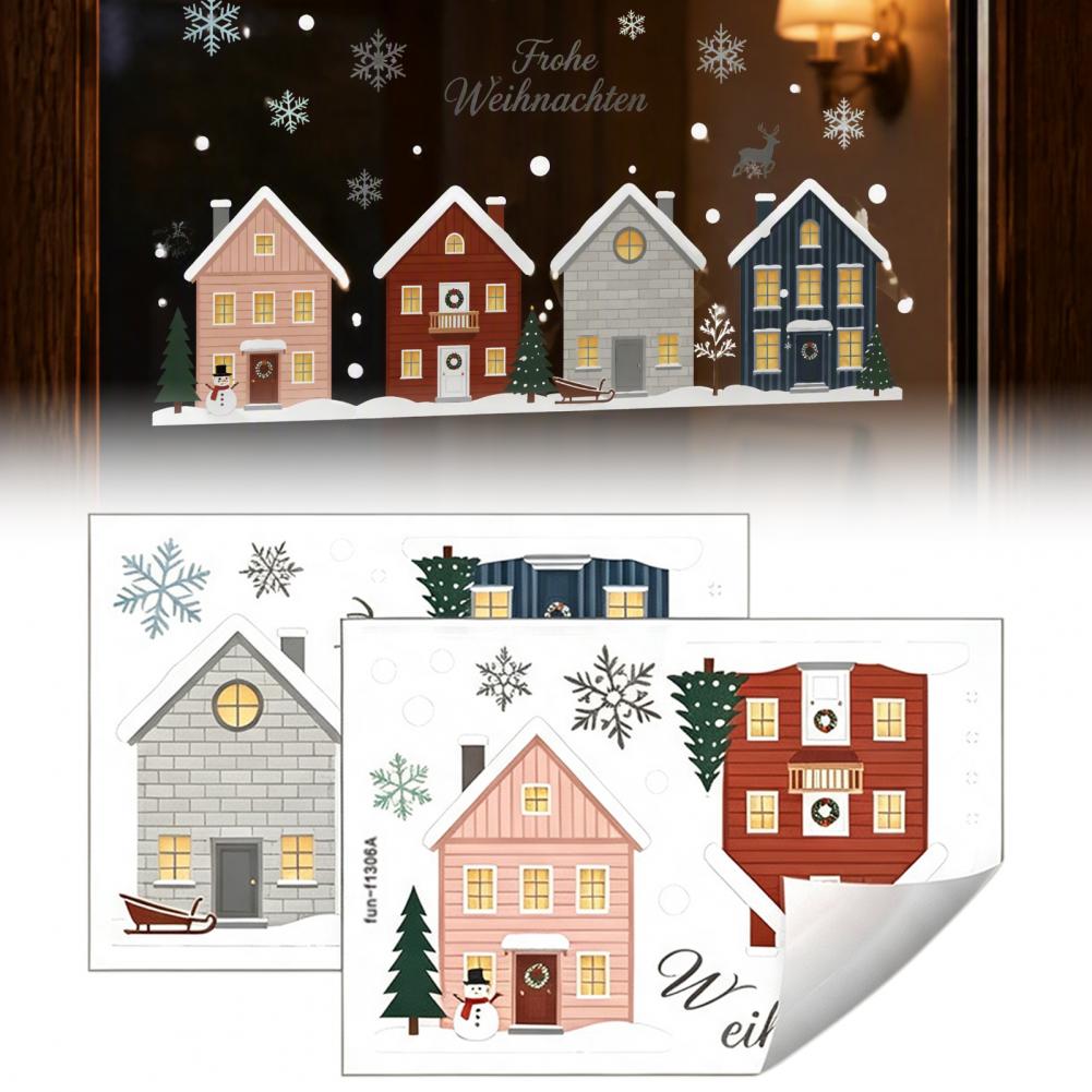 Naklejki PVC Śnieżynki 2 szt.  – Snowflake Window Decal recenzja i cena