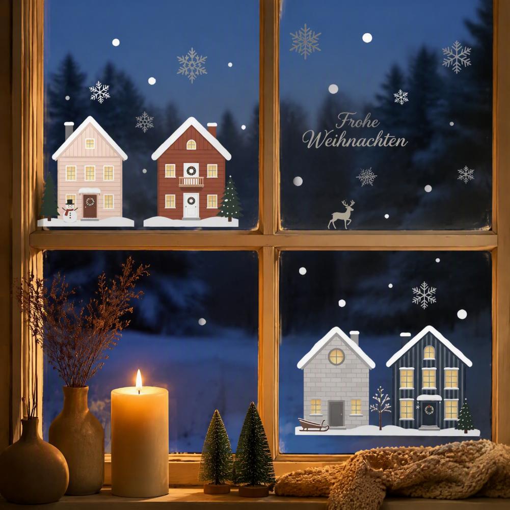 Naklejki PVC Śnieżynki 2 szt.  – Snowflake Window Decal recenzja i cena