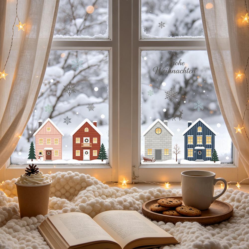 Naklejki PVC Śnieżynki 2 szt.  – Snowflake Window Decal recenzja i cena