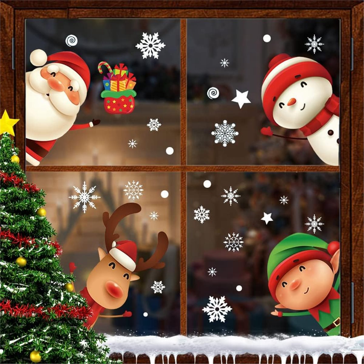 Nowość! 80 szt. Świąteczne nak – Snowflake Window Decal recenzja i cena