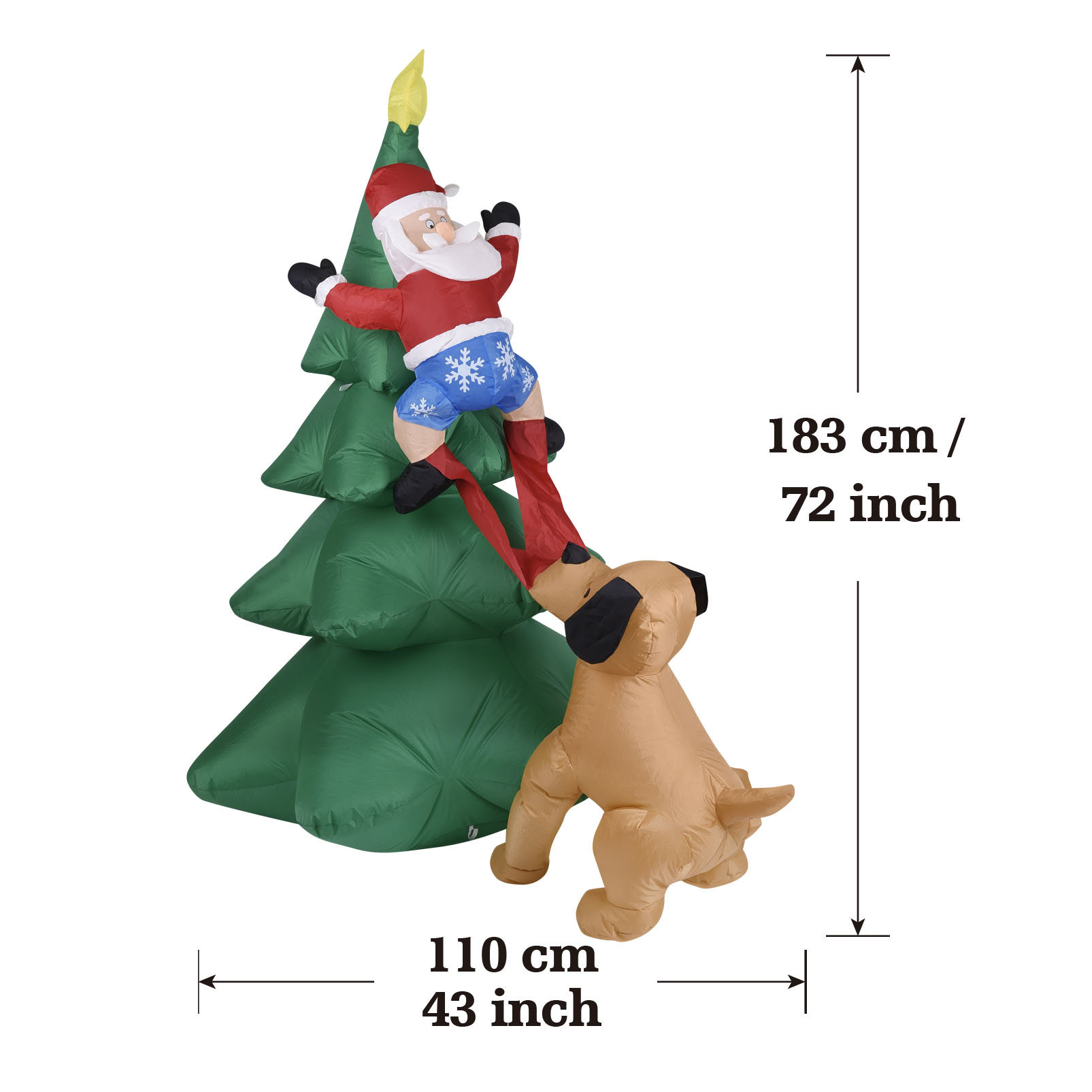 Świąteczny dmuchany pies z Mik – Christmas Lights Outdoor recenzja i cena