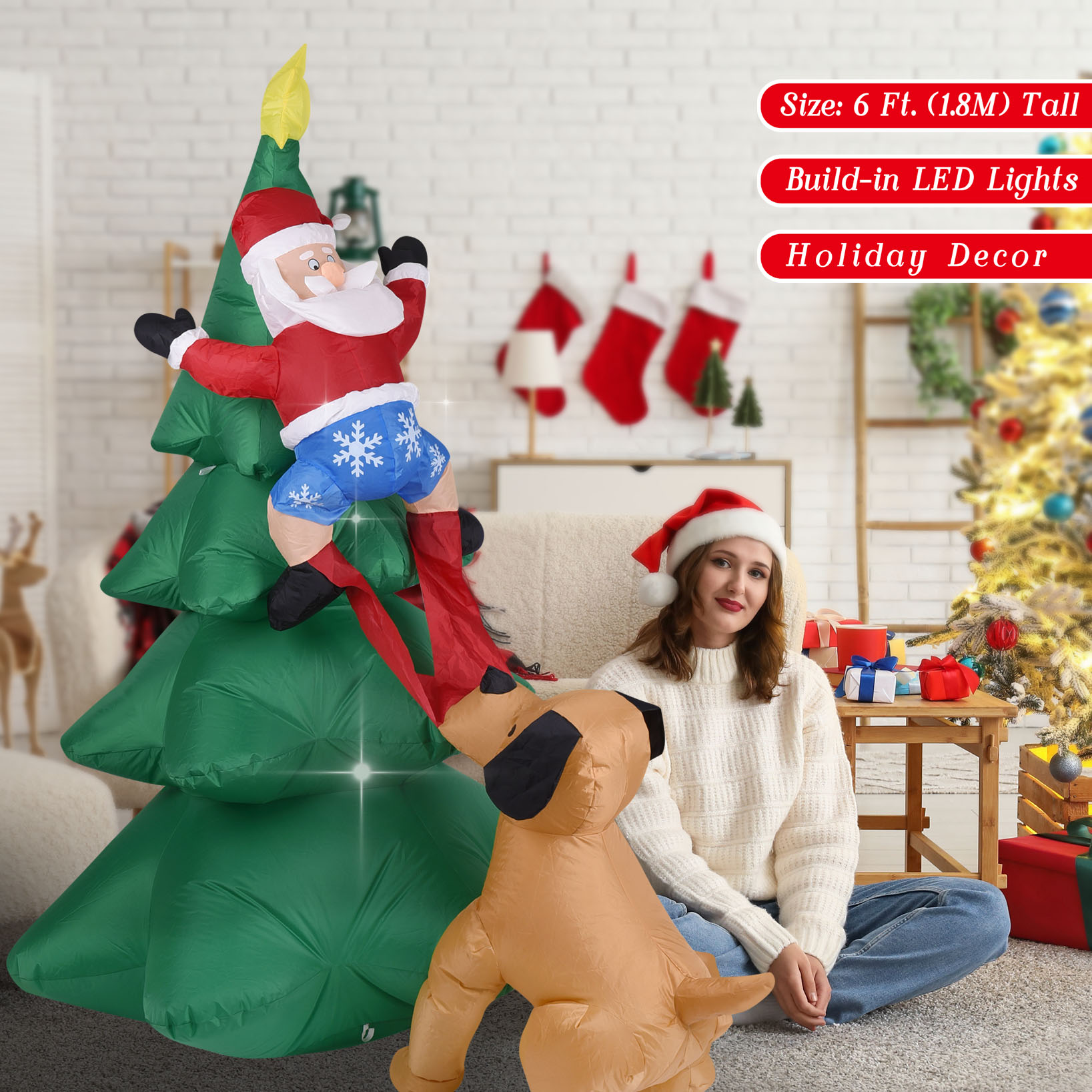 Świąteczny dmuchany pies z Mik – Christmas Lights Outdoor recenzja i cena