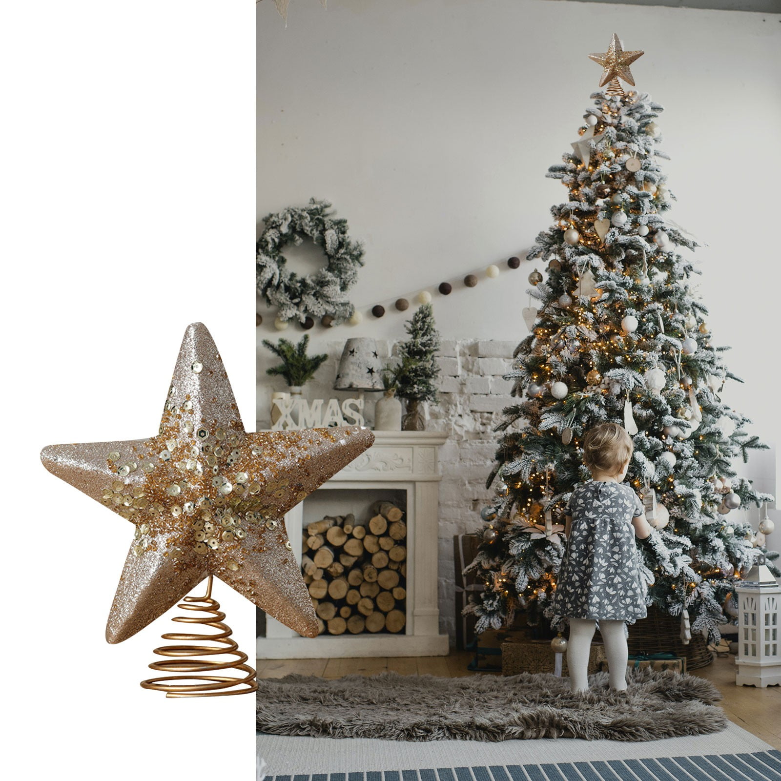 Gwiazda na szczyt choinki, bły – Star Tree Topper recenzja i cena