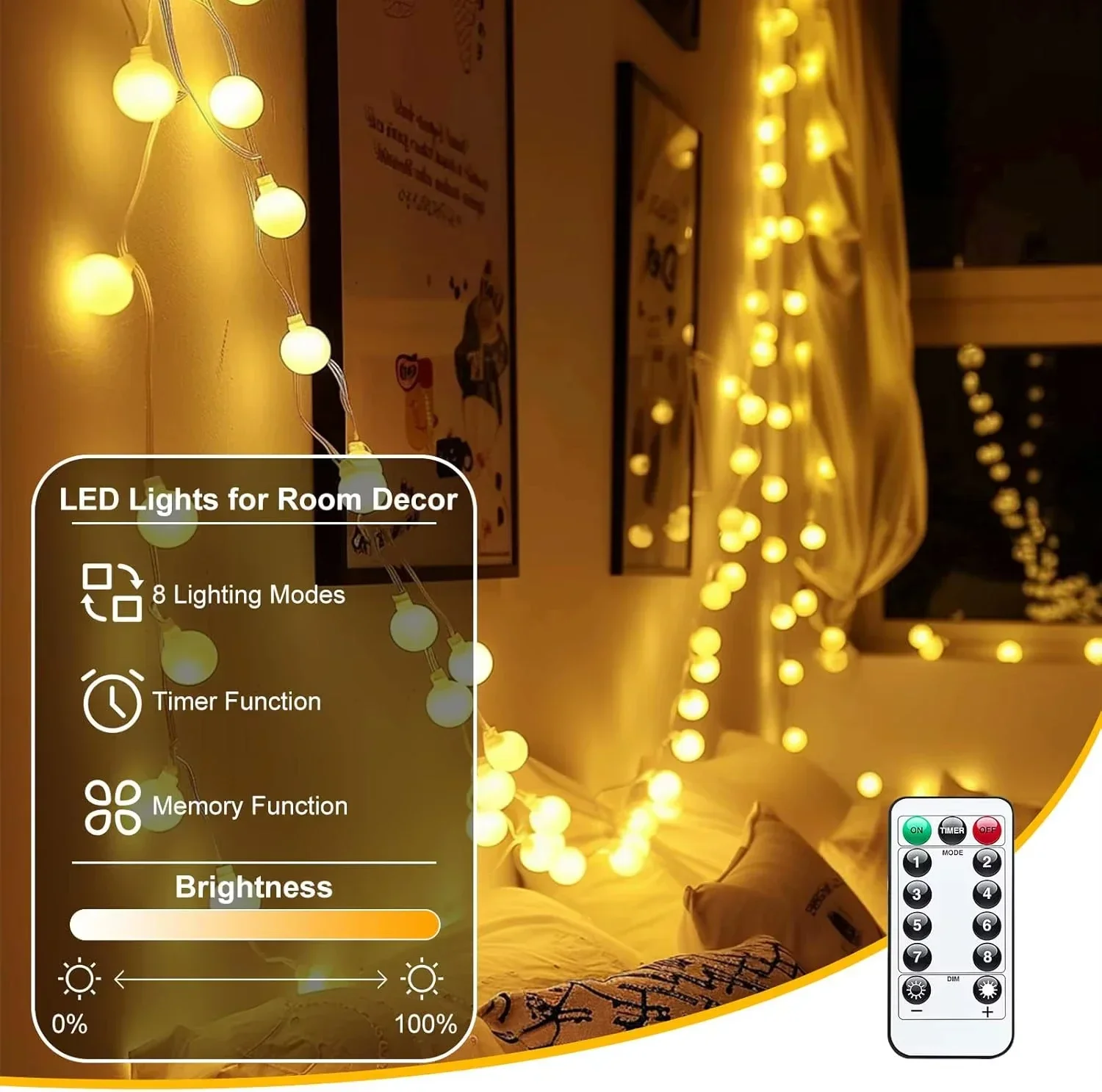 Lampki LED USB w kształcie kul – Led Fairy String Lights recenzja i cena