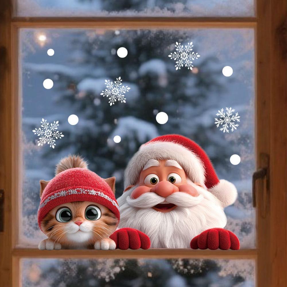 2 szt. Świąteczne naklejki na  – Snowflake Window Decal recenzja i cena