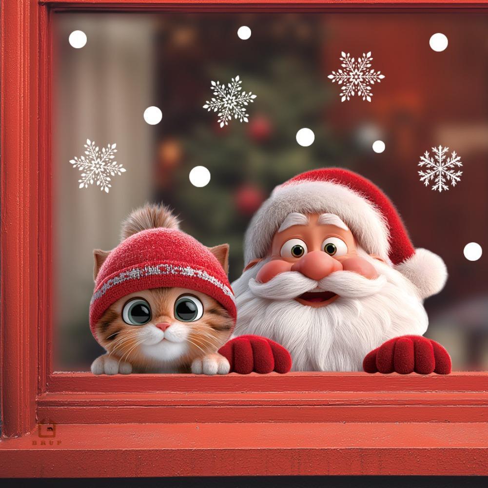 2 szt. Świąteczne naklejki na  – Snowflake Window Decal recenzja i cena